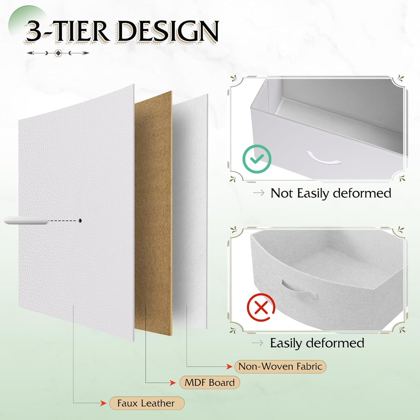 WLIVE Storage Organizer Unit with 11 Fabric Bins, Storage Drawers Organizer with Steel Frame, Tall Storage Tower Organizaton for Living Room, Hallway, Office, White