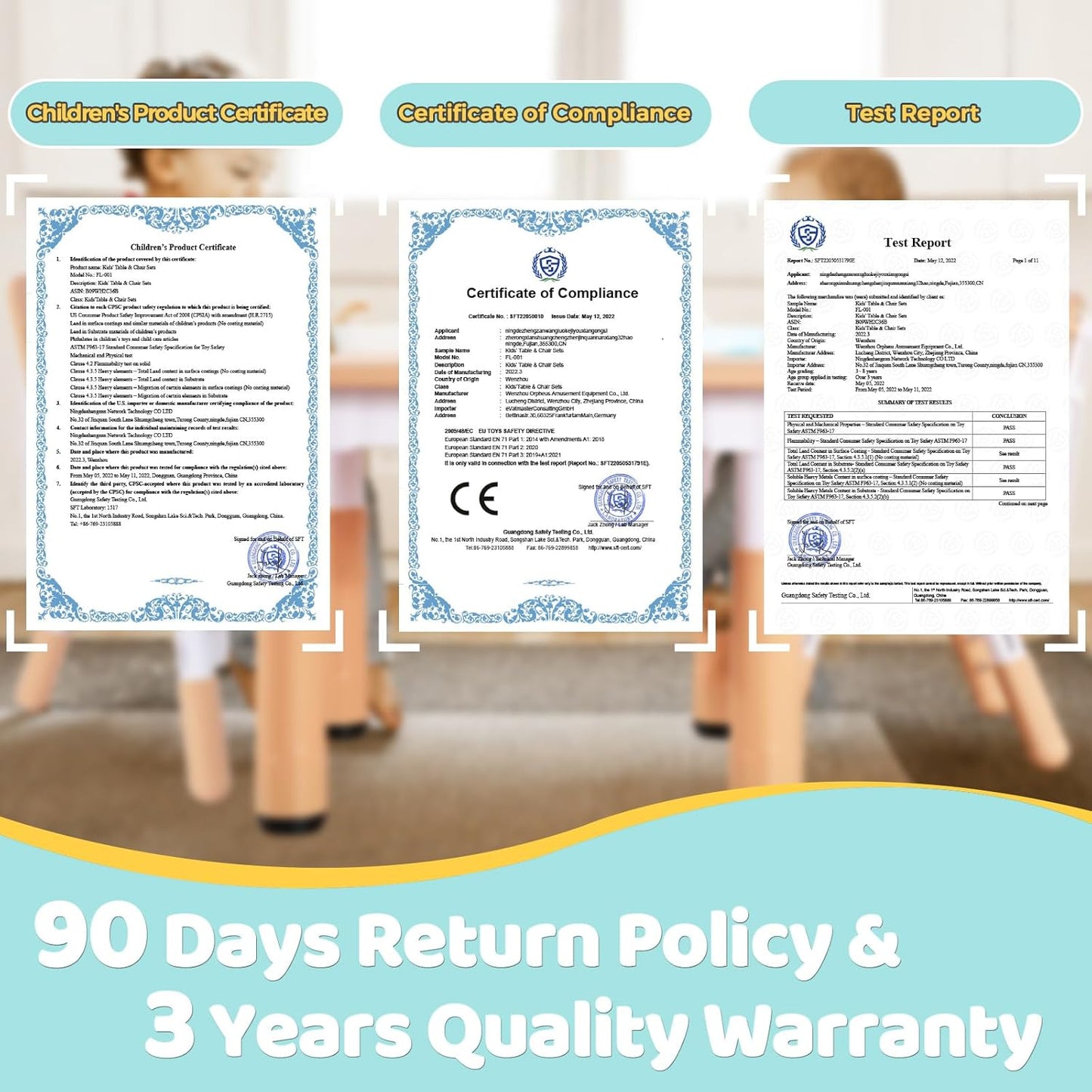 FUNLIO Adjustable Kids Chair (2pcs), 3 Level Height Adjustable Toddler Chair for Ages 3-8, Sturdy Child Chair with Maximum Bearing 220lbs, for Classrooms/Daycares/Homes, CPC & CE Approved - Green