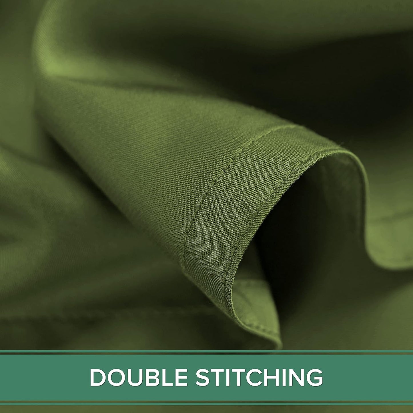 Split King Sheets by Pure Bamboo, Genuine 100% Organic Viscose Derived from Bamboo Bed Sheet Set, Soft & Cooling, Double Stitching *Not for Split Top (Split King, Pesto)