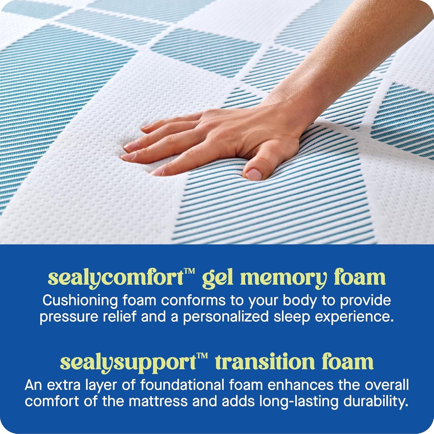 Sealy Dreamlife 12” Foam Mattress-in-a-Box, King, SealyComfort Gel Memory Foam, SealySupport Transition Foam, Surface-Guard Technology