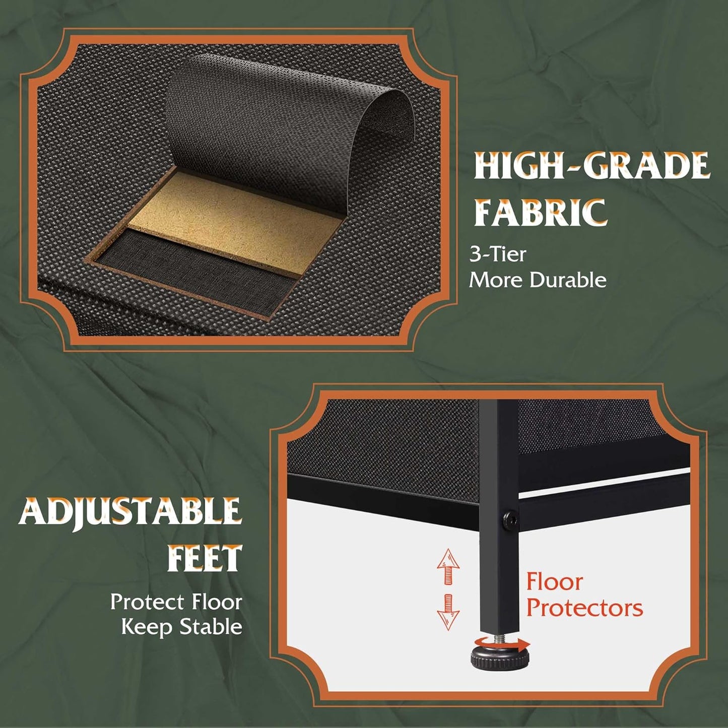 WLIVE Dresser for Bedroom with 5 Drawers, Wide Chest of Drawers, Fabric Dresser, Storage Organizer Unit with Fabric Bins for Closet, Living Room, Hallway, Charcoal Black