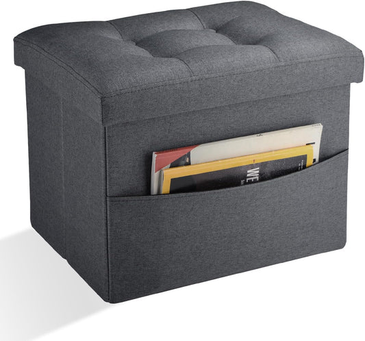Ottoman Storage Ottoman Foot Rest Stool Foldable Bench with Storage Student Dormitory Bedroom and Entryway 17 X 13 X 13