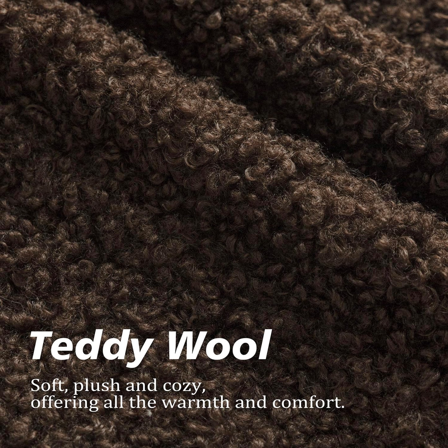 Foindtower 2 Pieces 16x16 Inch Dark Brown, Faux Fur Throw Pillow Cover Accent Sherpa Furry Pillow Covers Fuzzy Soft Pillowcases Cozy Sheepskin Decorative Fleece Cushion Case for Bed Couch Living Room