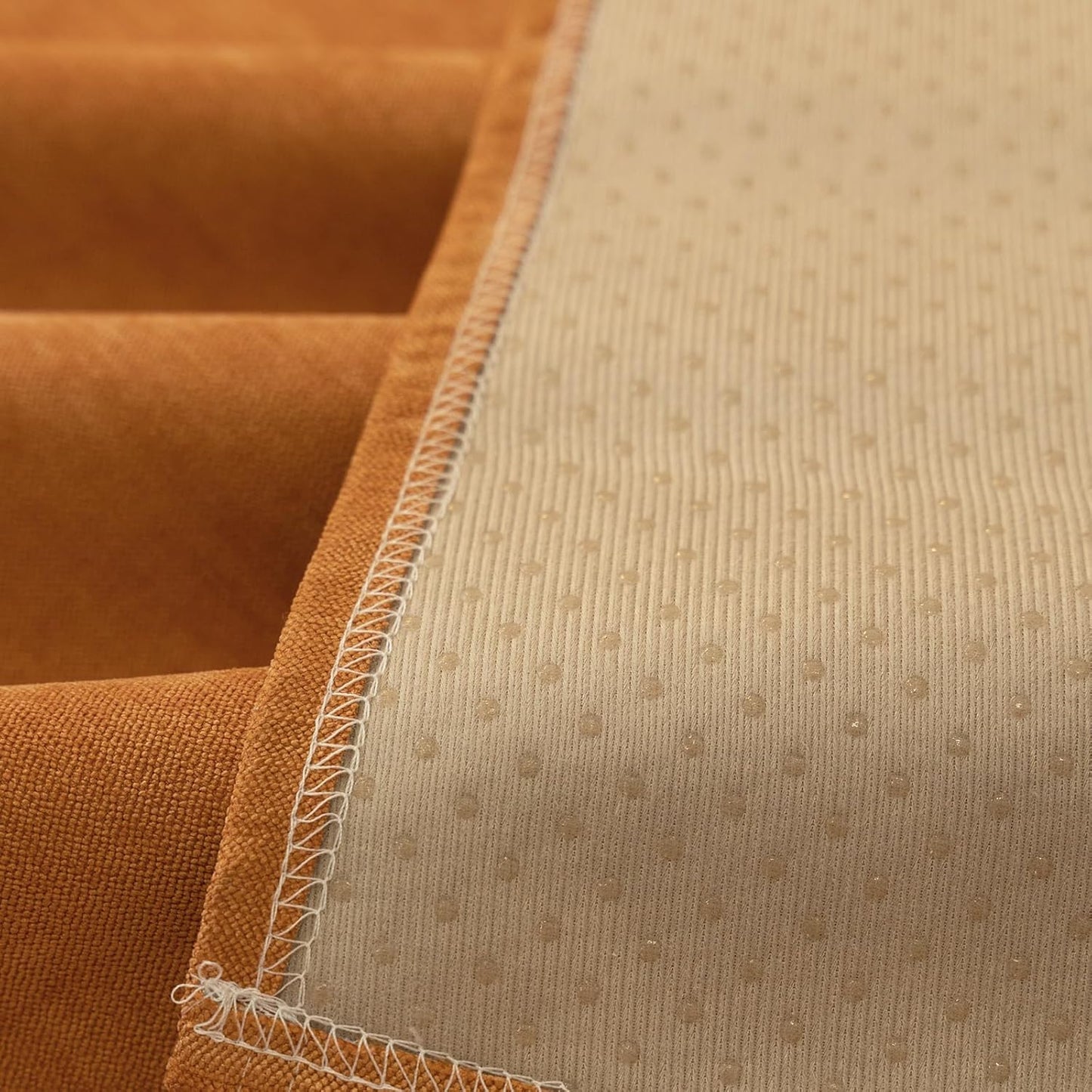 STACYPIK Waterproof Orange Couch Cover for Dogs, Washable Sofa Cover for 2 Cushion Couch, Anti-Cat Scratch Furniture Protector, Anti-Slip Pet Couch Protector,Tear Resistant Futon Cover-71X90IN