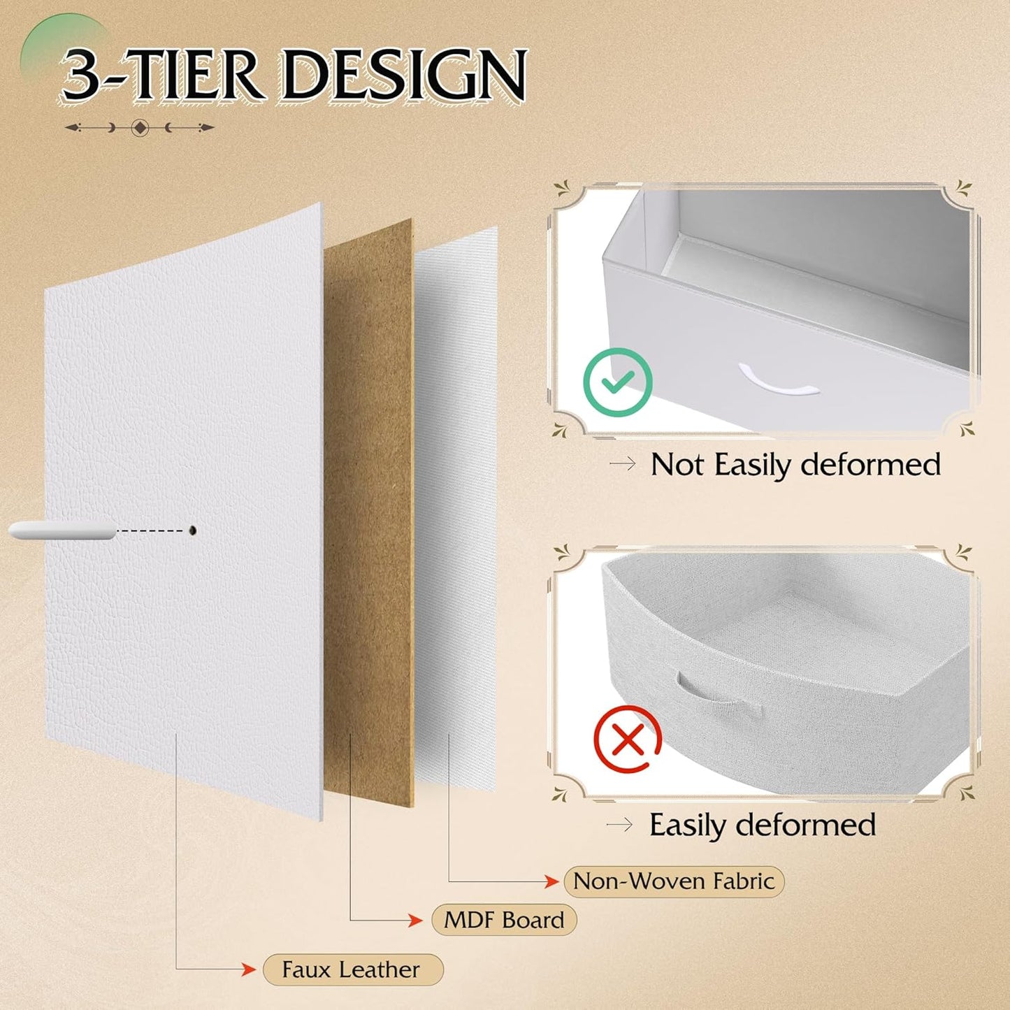 WLIVE Dresser for Bedroom with 8 Drawers, Wide Fabric Dresser for Storage and Organization, Bedroom Dressers, Chest of Drawers for Living Room, Closet, Hallway, White