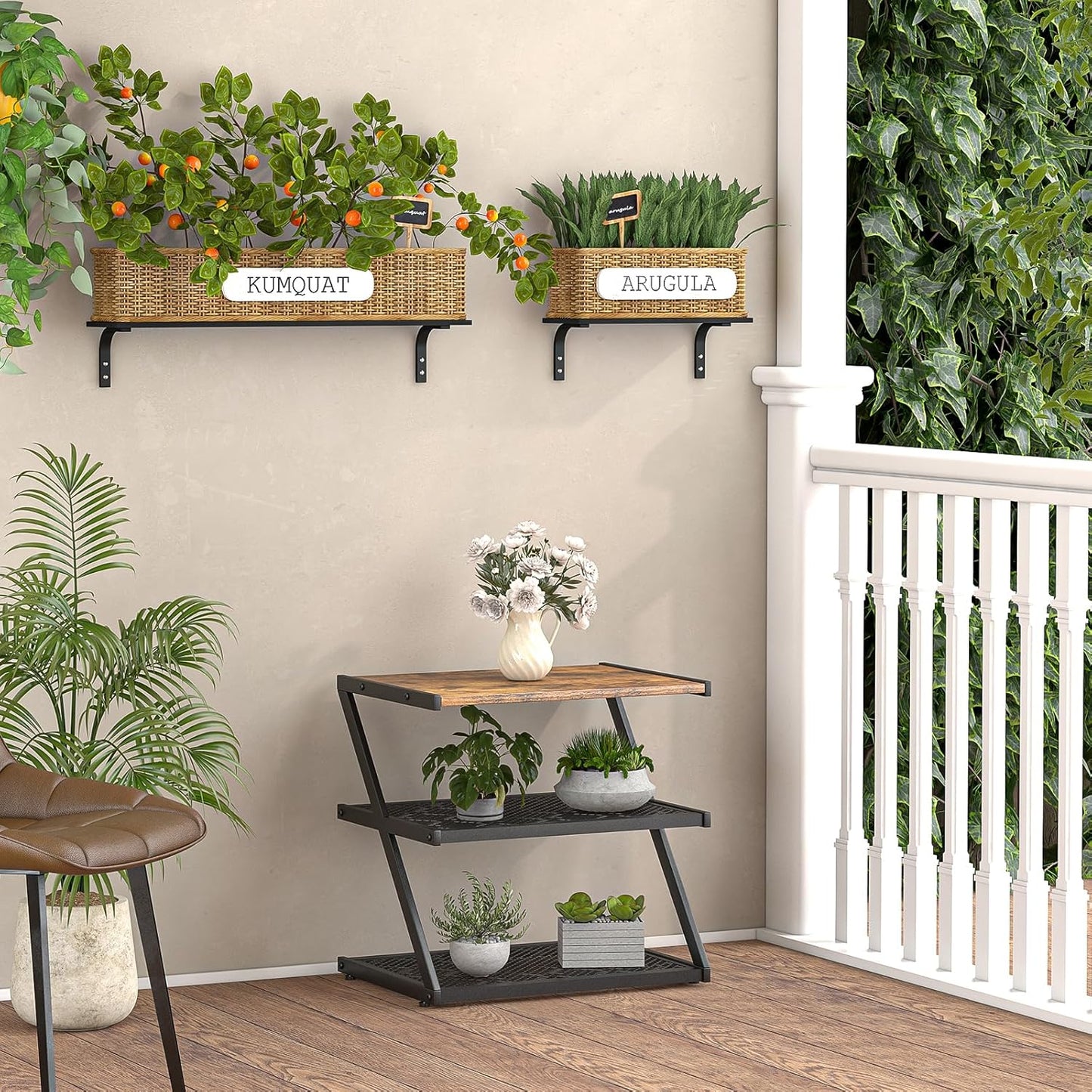 Shoe Rack, Z-Frame Wooden Shoe Shelf with Heavy-Duty Metal Mesh Shelves for Hallway, Living Room, Closet, and Bedroom Organization - Organize Your Shoes in Style (16.54" x 10.24" x 16.14")