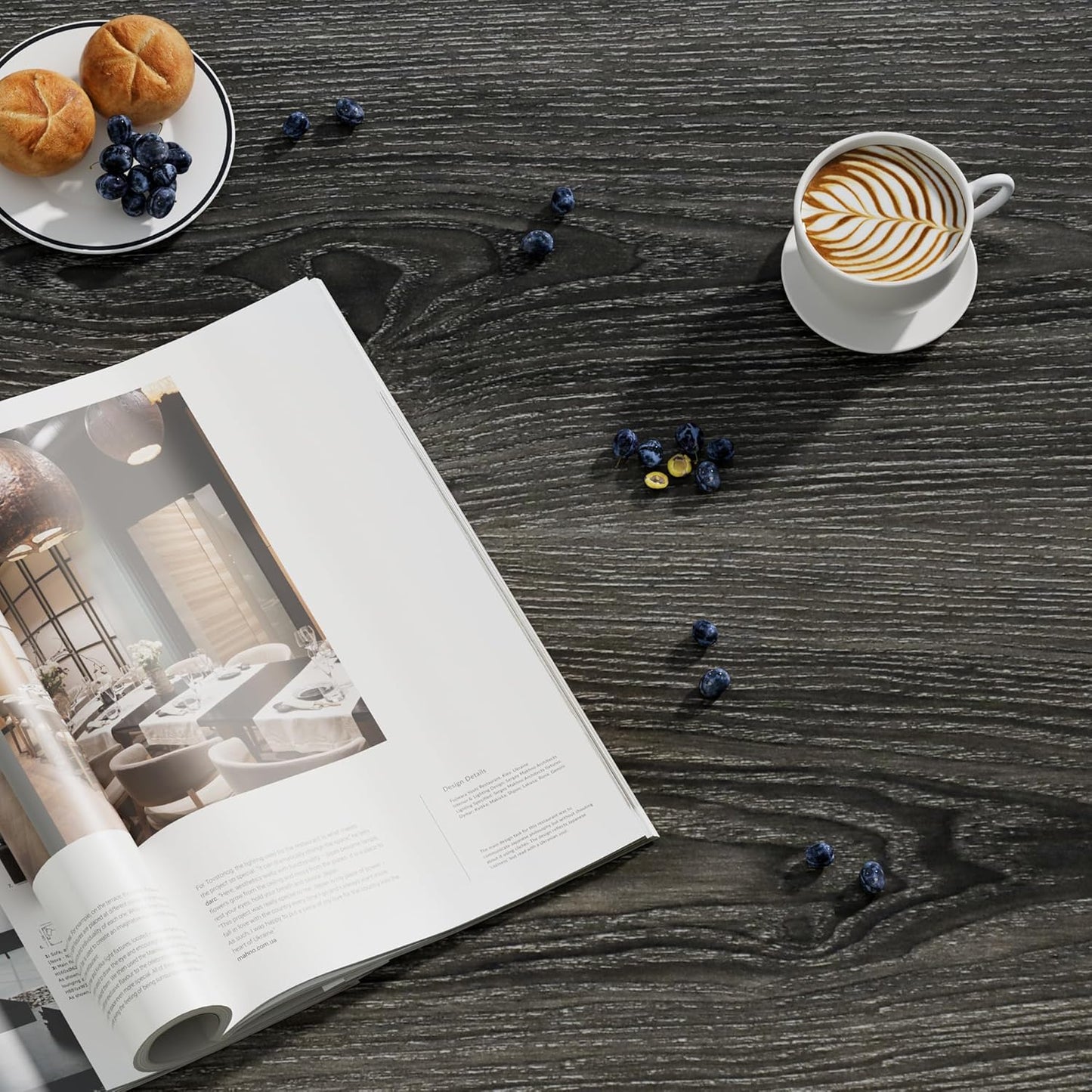 Coffee Table, 2 Tier Coffee Tables for Living Room, Round Coffee Table with Storage, Floor Table for Bedroom, Home Office, Rustic Brown (27.6" D x 18.1" H)