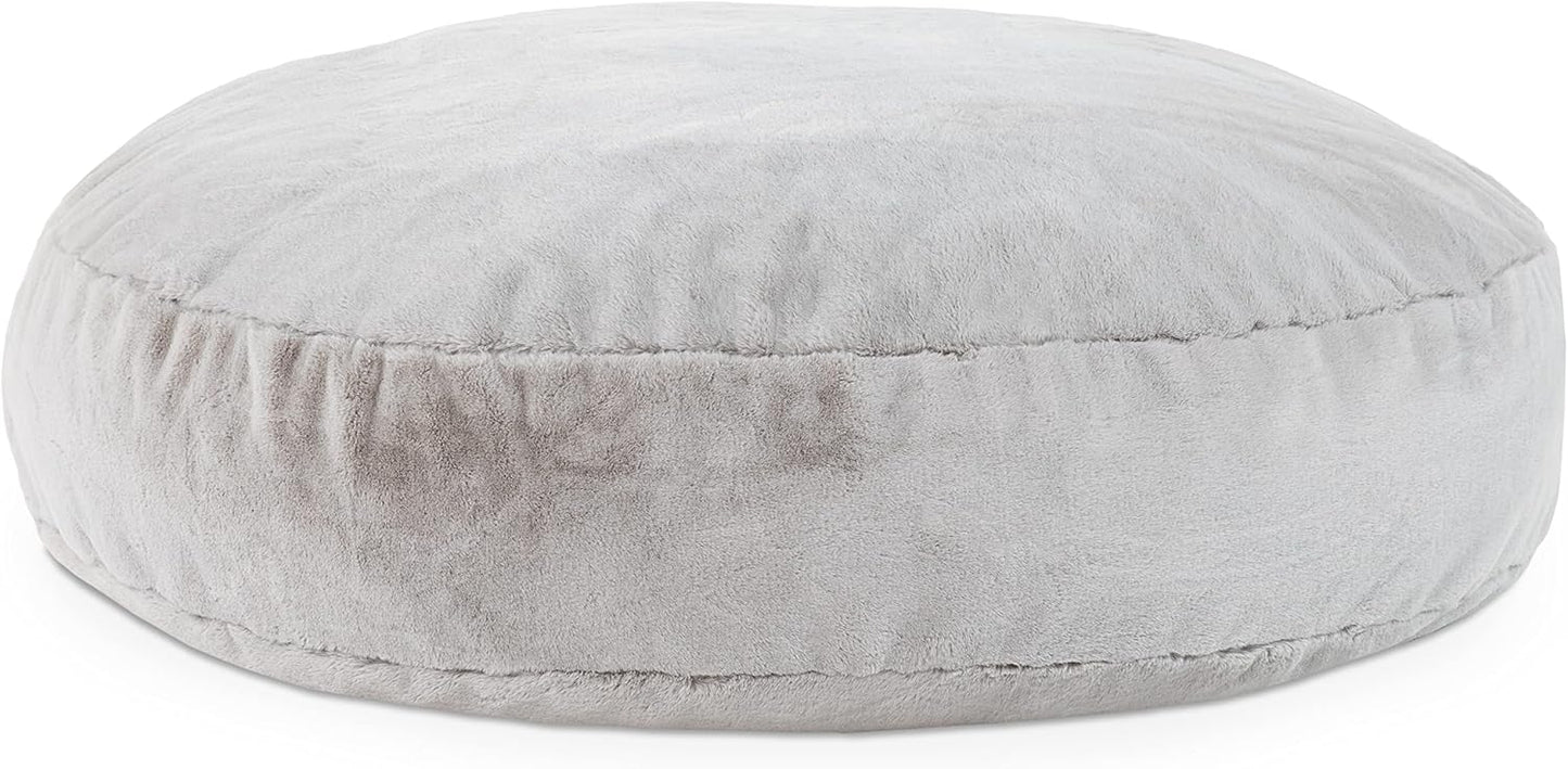 Jaxx 6 Foot Cocoon - 2-in-1 Convertible Bean Bag Bed & Large Bean Bag Chair for Adults, Silver Rabbit