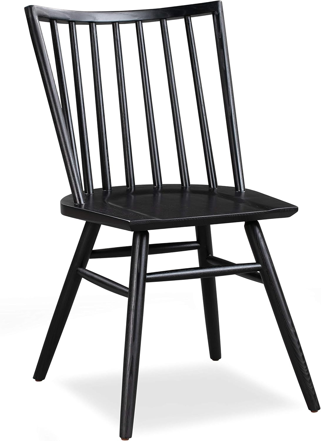 POLY & BARK Talia Dining Chair, Ash Wood, Black