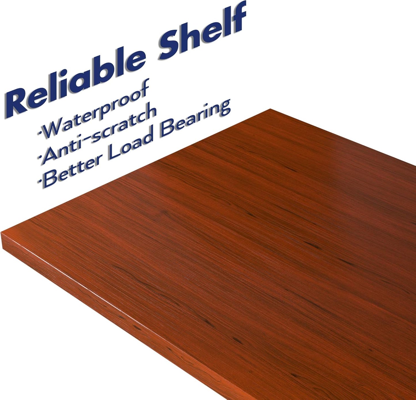 NUMENN 5 Tier Bookshelf, Tall Bookcase Shelf Storage Organizer, Modern Book Shelf for Bedroom, Living Room and Home Office, Teak