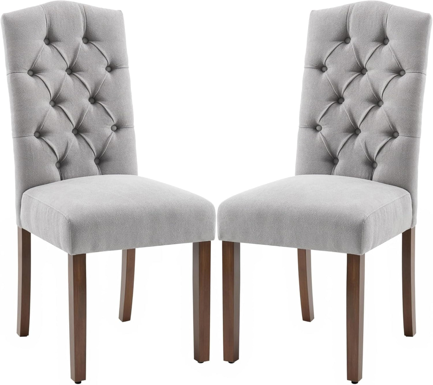 Tufted Upholstered Parsons Dining Chair with Sturdy Solid Wood Legs
