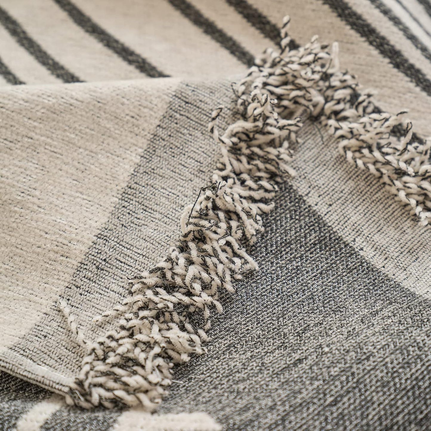 STACYPIK Stylish Striped Sofa Cover for Dogs, Non-Slip Boho Couch Cover for Sectional, Pet-Friendly Furniture Covers for 2 Cushion Couch, Abstract Jacquard Loveaseat Cover Sofa Throw Blanket-71x118IN