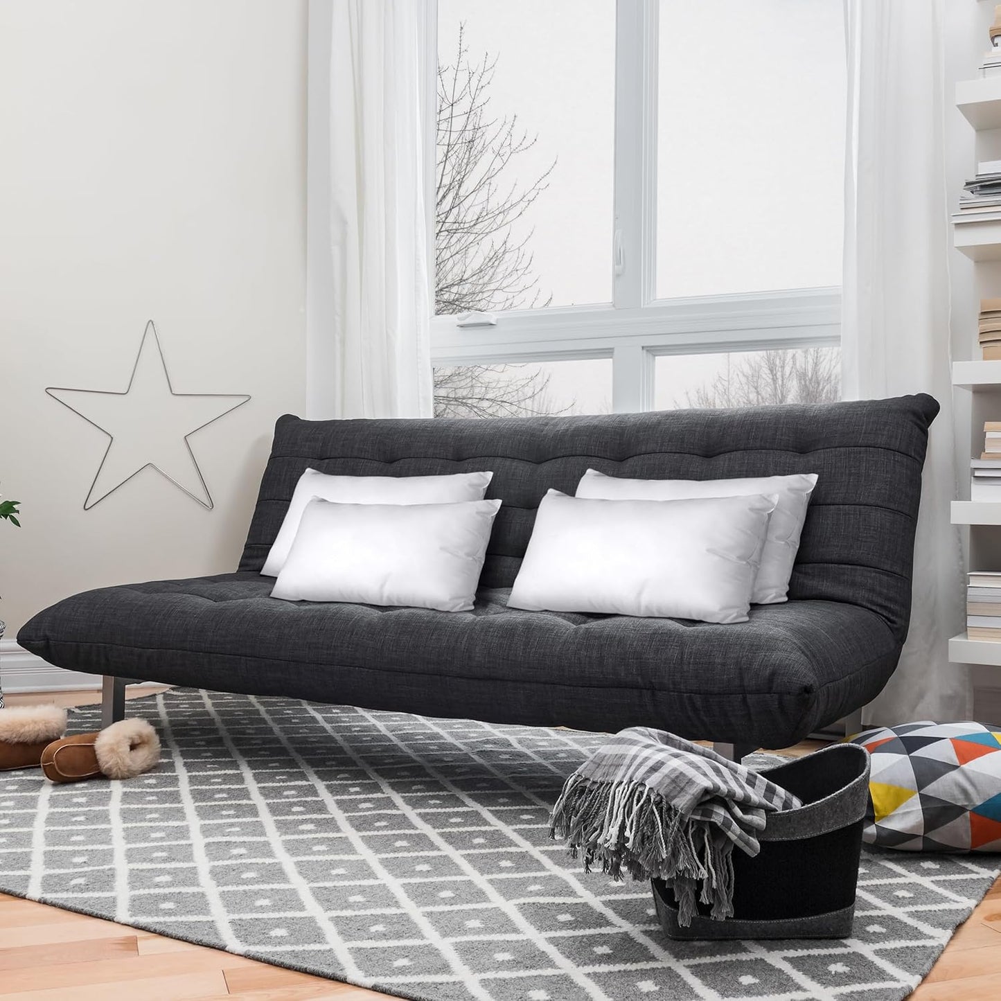 Utopia Bedding Throw Pillows (Set of 24, White), 12 x 20 Inches Pillows for Sofa, Bed and Couch Decorative Stuffer Pillow