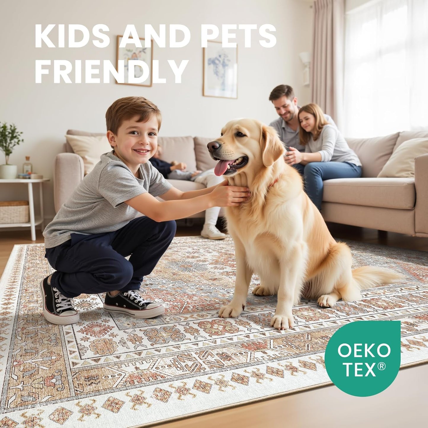 zesthome Washable Runner Rug 2.5x12 - Stain Resistant Entryway Rug,Ultra-Thin Kitchen Rugs, Anti Slip Backing Runner Rugs for Entrance Laundry Room Indoor Hallway (Orange,2.5'x12')