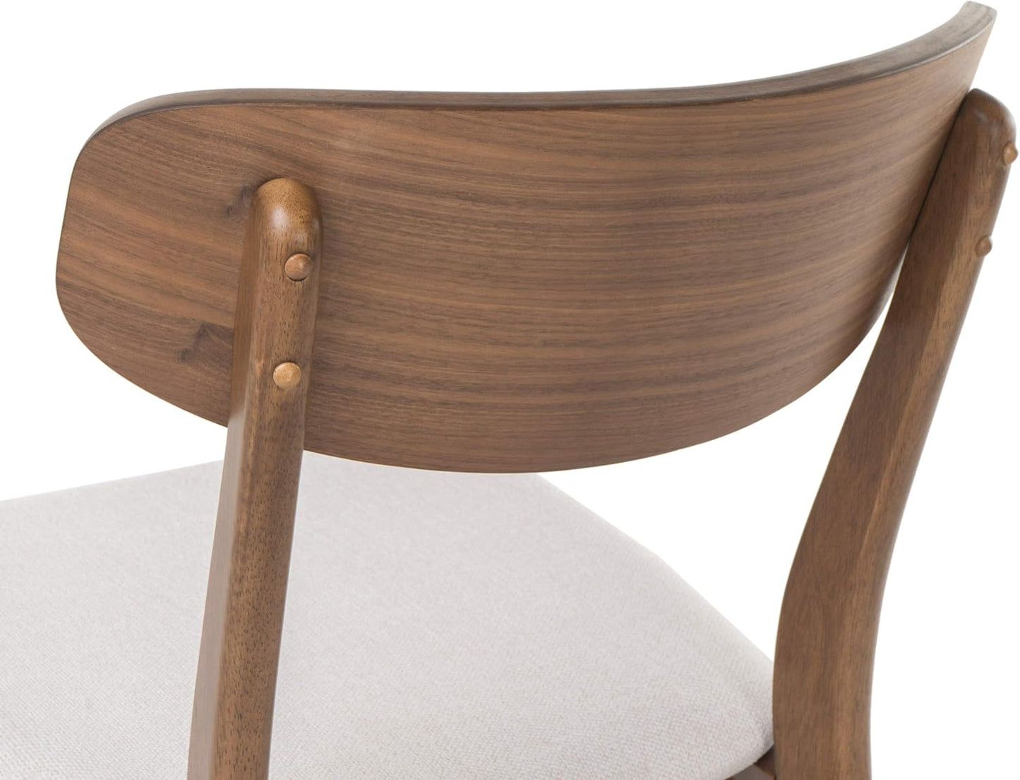 Christopher Knight Home Anthony Mid-Century Modern 7 Piece Dining Set, Light Beige and Walnut