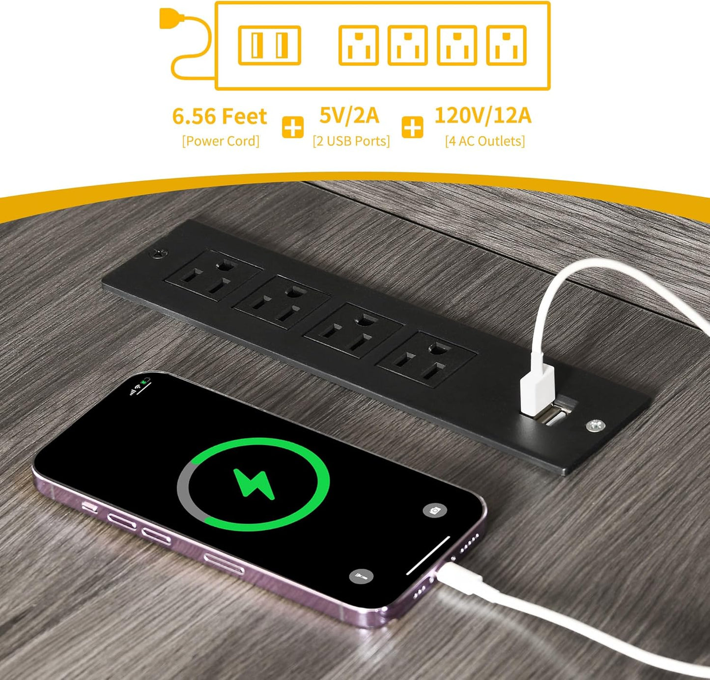 DWVO L Shaped Desk with Drawers, 55" Corner Computer Desk with Bookshelf & Power Outlets & LED Lights, Home Office Desk with Storage Shelves, Grey