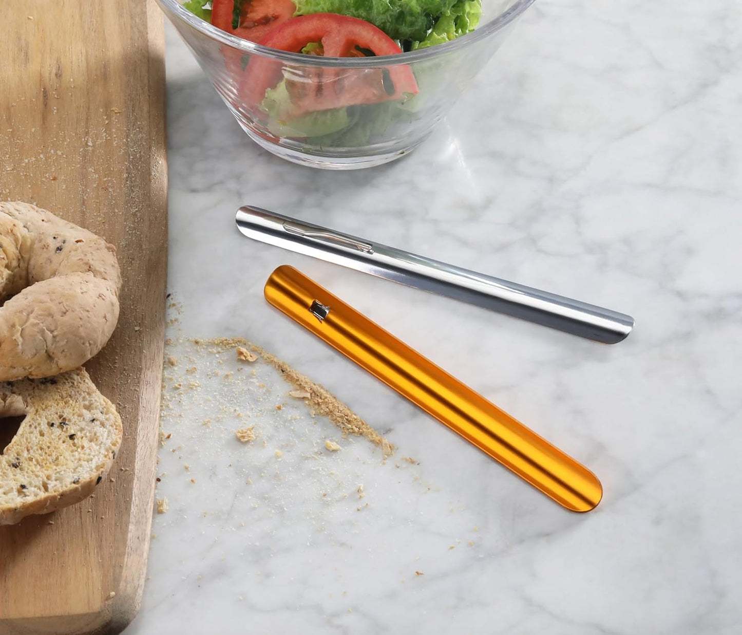 New Star Foodservice Aluminum Table Crumber, 6-Inch, Gold, 22780