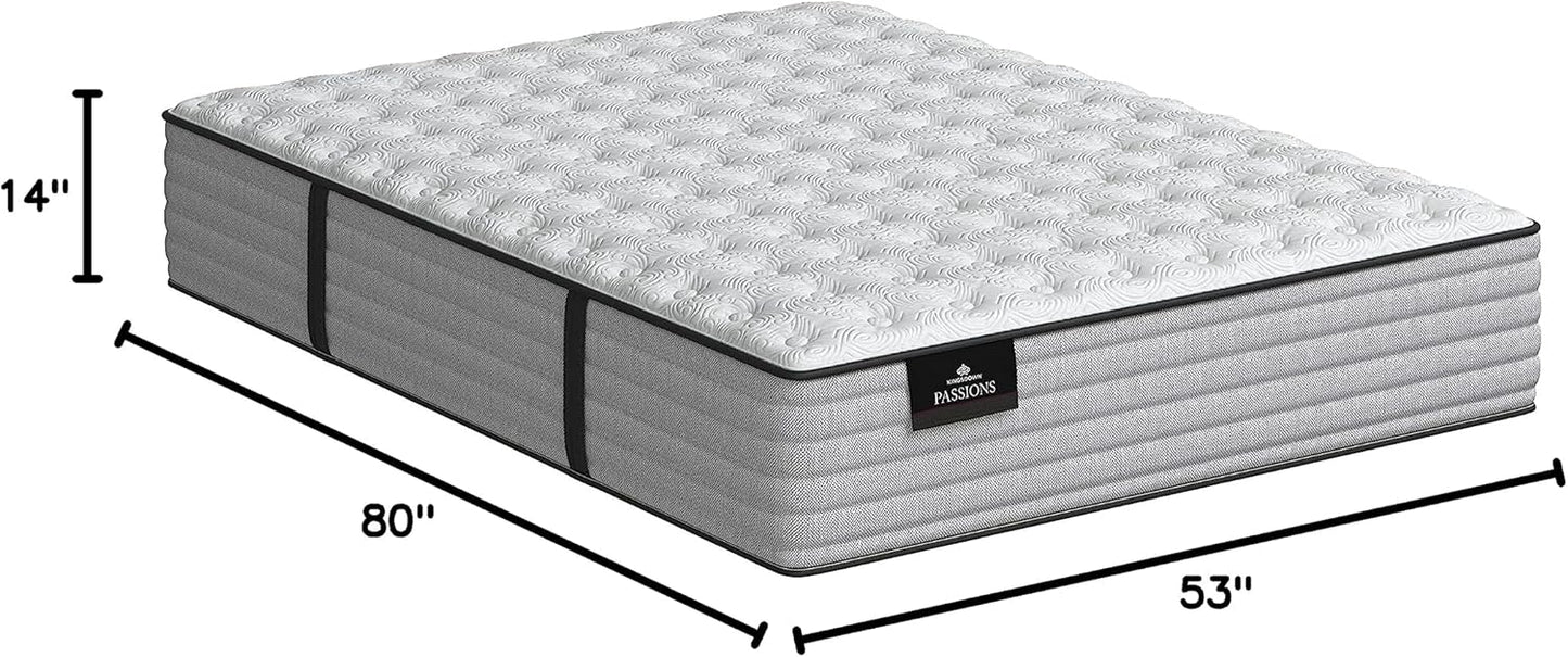 Kingsdown Passions Aspiration 14" Firm Hybrid Mattress, Full XL