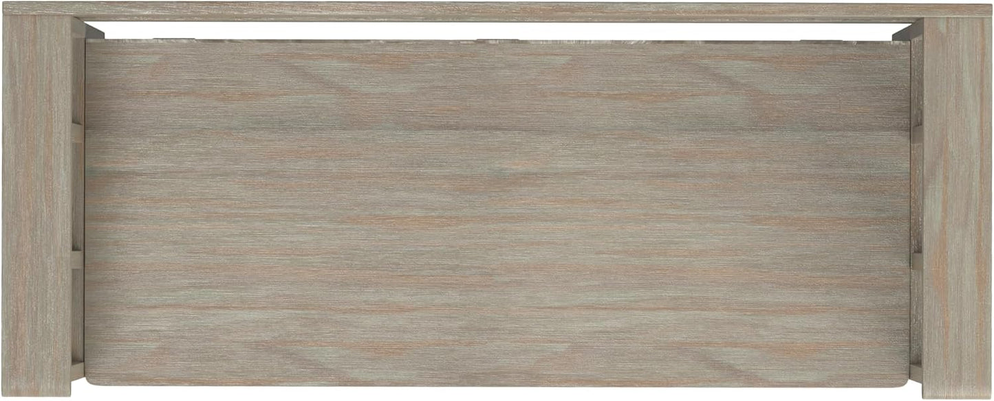 SIMPLIHOME Acadian Entryway Storage Bench - 48 inch Wide Solid Wood Hallway Seat in Distressed Grey, Transitional Bench for Entryway or Living Room with Lift-Up Lid and Spacious Storage