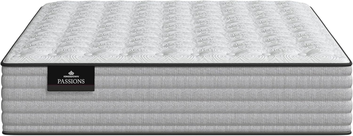 Kingsdown Passions Aspiration 14" Plush Hybrid Mattress, Twin XL,Tan