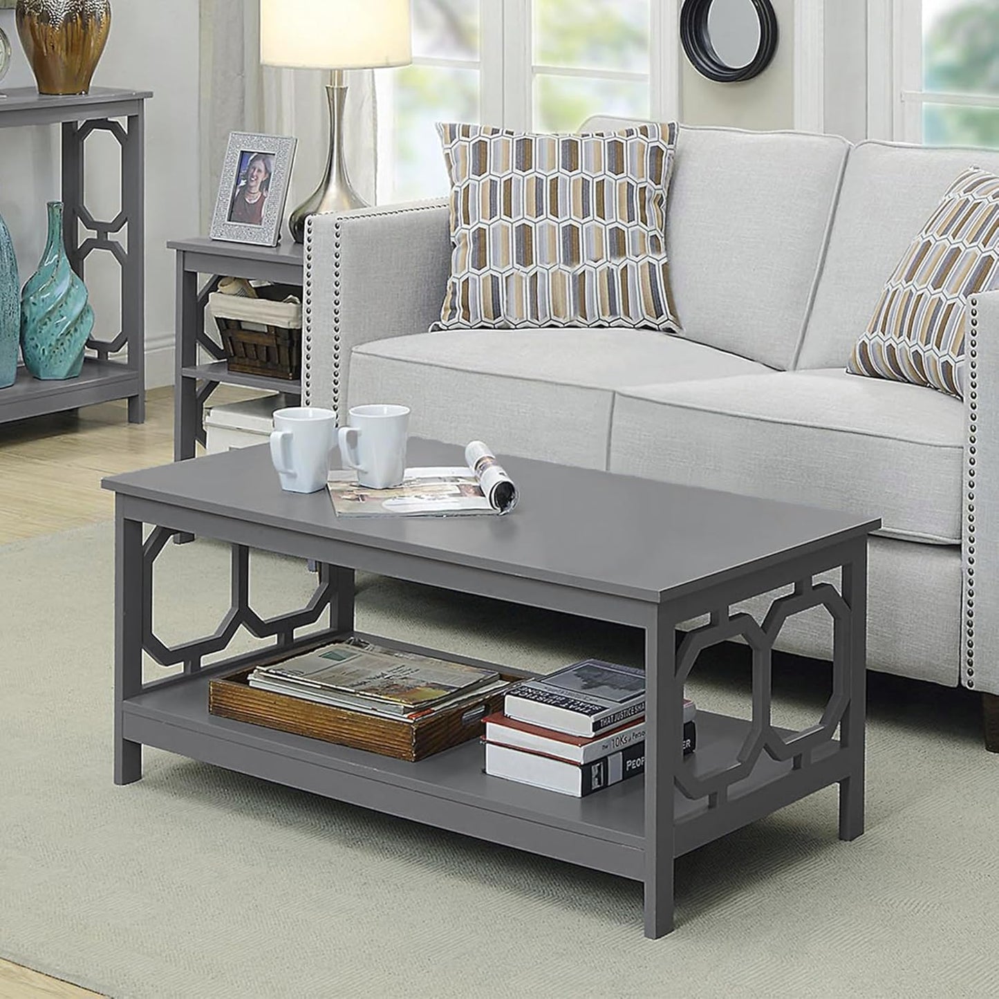 Convenience Concepts Omega Coffee Table, Gray