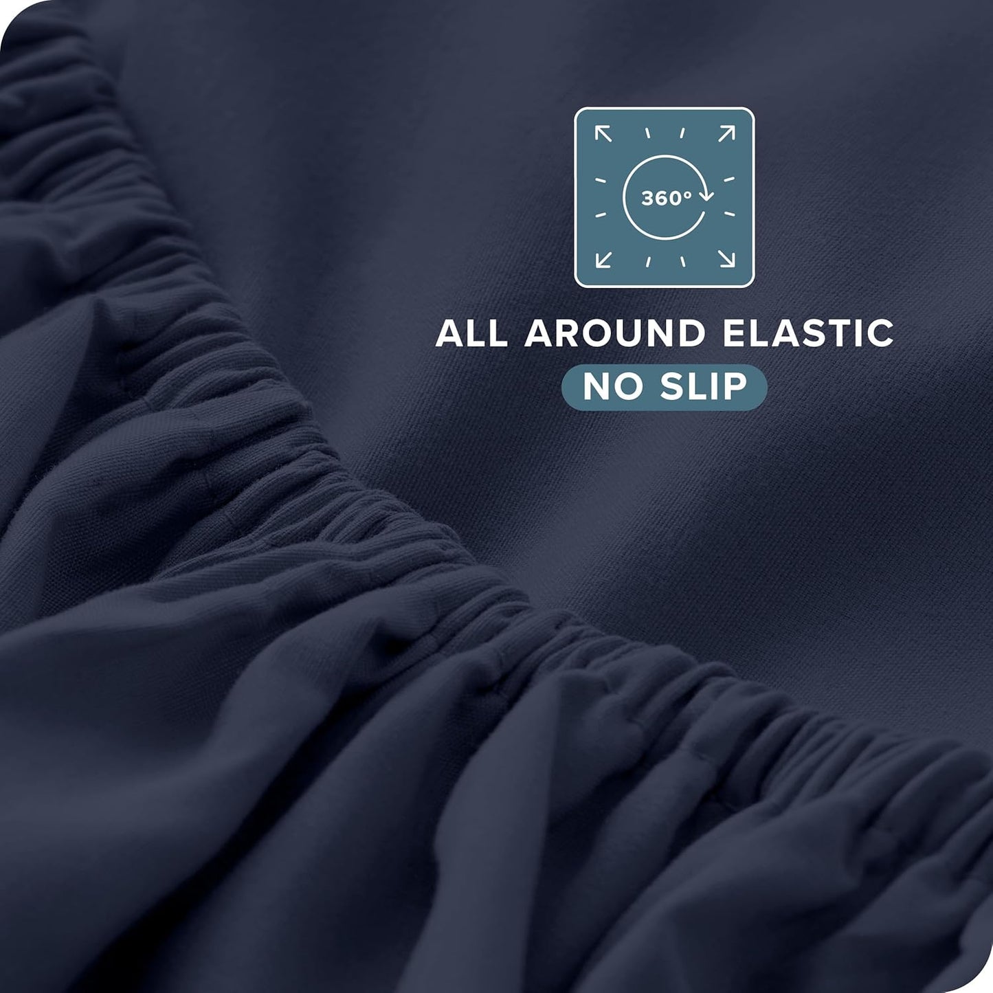 Bare Home King Sheet Set - Luxury 1800 Ultra-Soft Microfiber King Bed Sheets - Double Brushed - Deep Pockets - Easy Fit - 4 Piece Set - Bedding Sheets & Pillowcases (King, Midnight Blue)