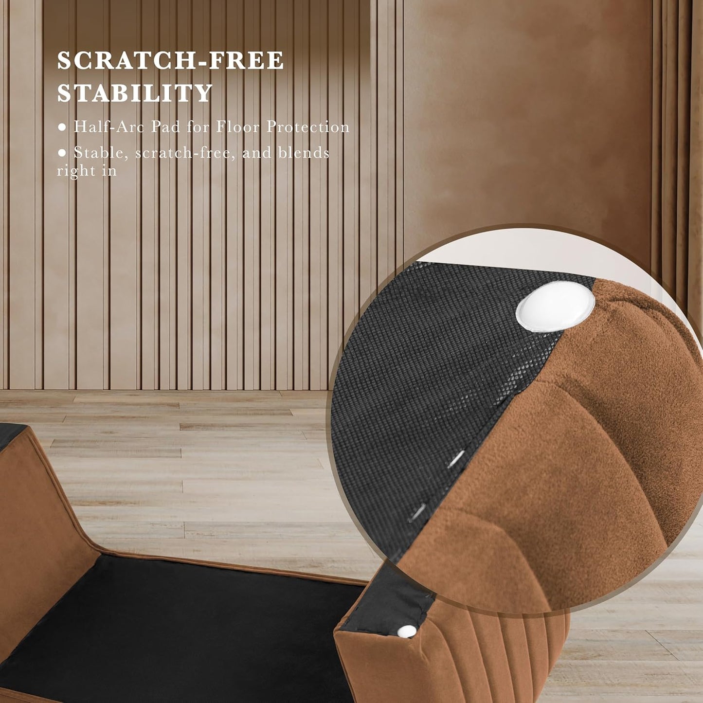 HomePop Arch Channel Bench|Bench for Living Room & Bedroom | Decorative Home Furniture - Rust Orange Velvet