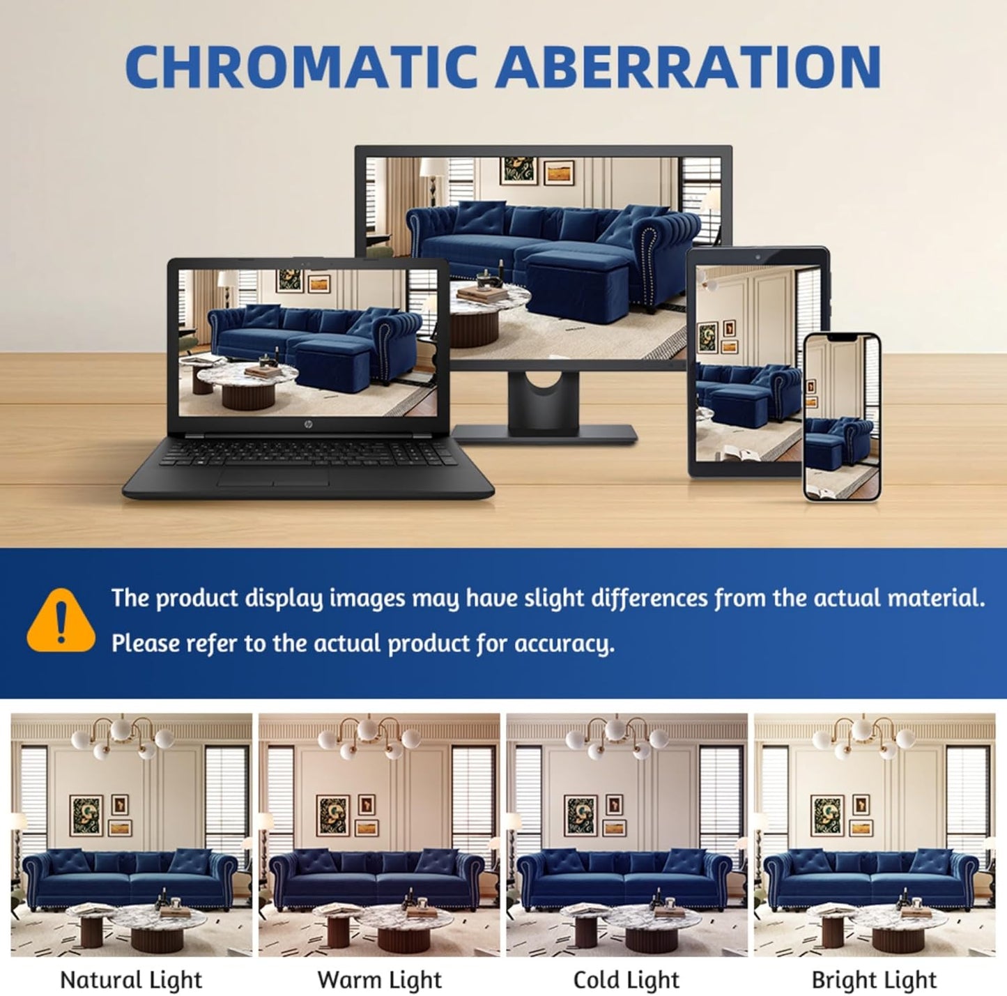 KEIKI King Size Convertible Chesterfield Sofa Bed, 89" Velvet Couch with Ottoman, Tufted Design, 3-in-1 Sleeper Sofa for Living Room, Bedroom, or Office, Blue