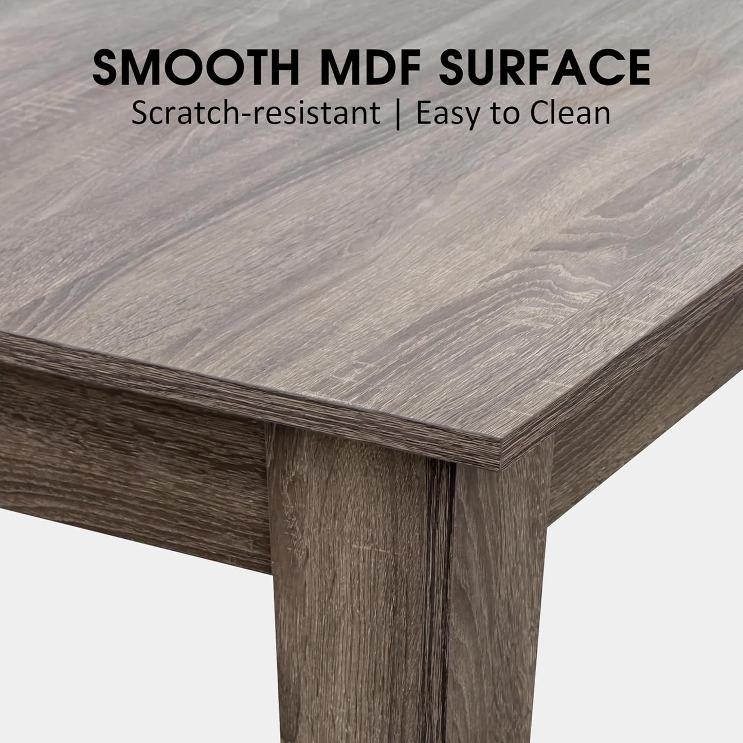 Expandable Dining Table, Convertible Table for Dining Room, Kitchen and Small Spaces, for 6-10 People, Dark Oak