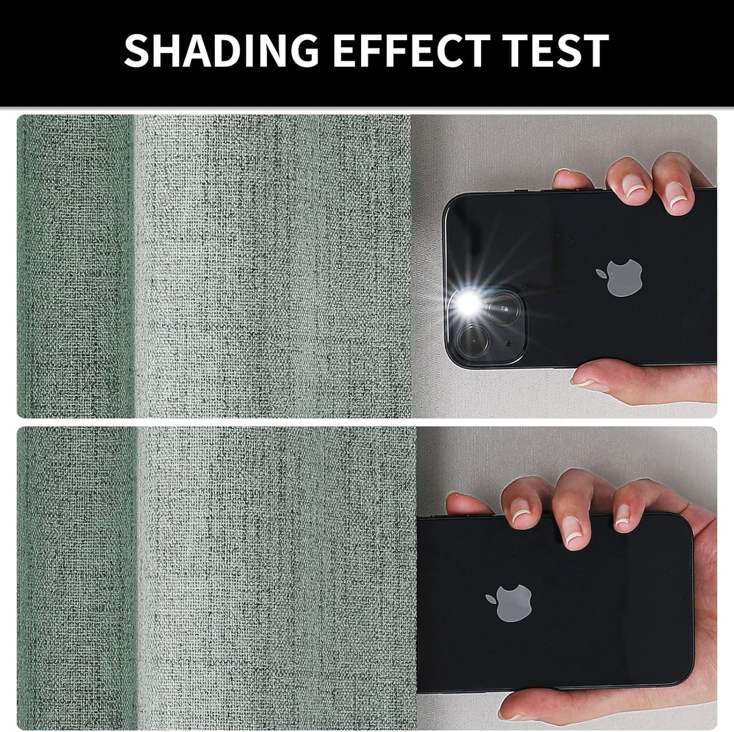 Joydeco Custom 100% Blackout Long Drapes for Bedroom Living Room Blackout Darkening Curtain Thermal Insulated Back tab Rod Pocket 1 Panel(Sage Green,Custom Size)