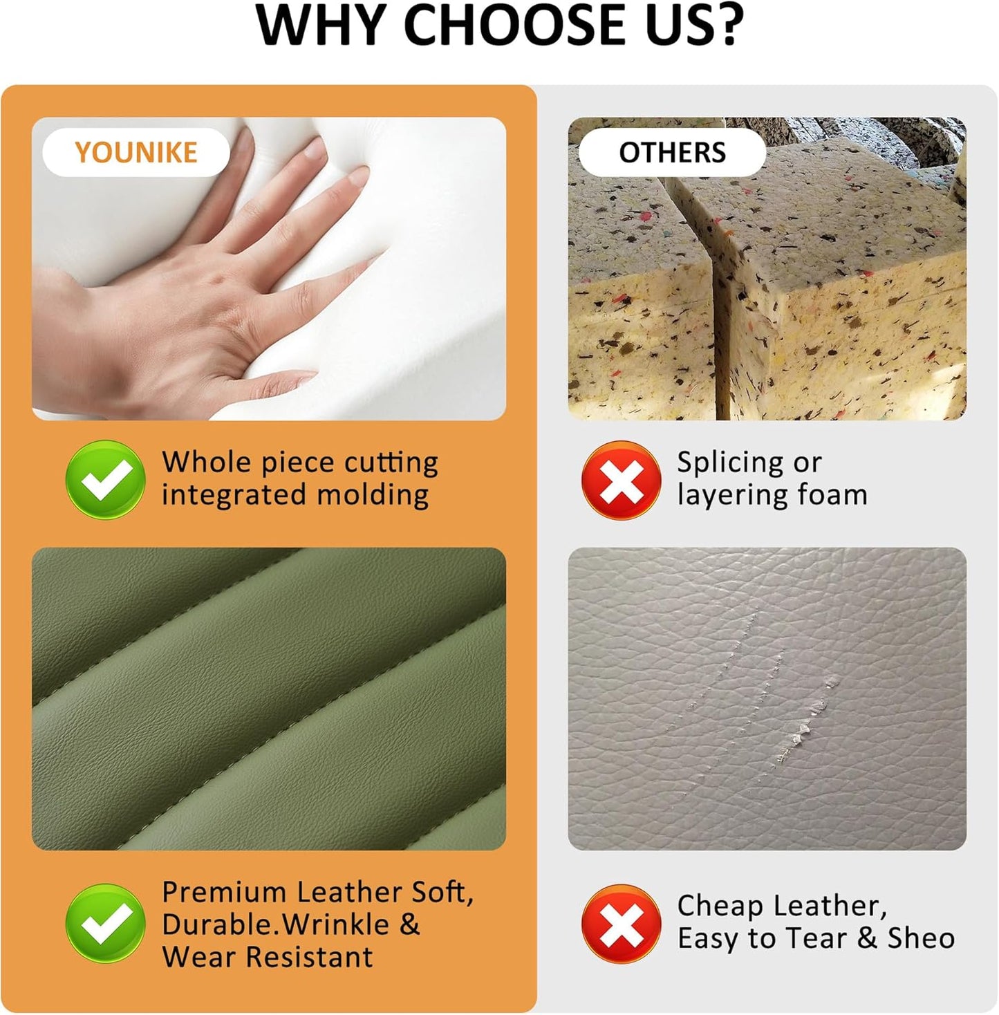 YOUNIKE Green Home Office Desk Chair with Wheels Armless Compact Comfy Vanity Chair with Adjustable Back Modern Small Leather Upholstered Rolling Swivel Cute Computer Task Sewing Chair No Arms