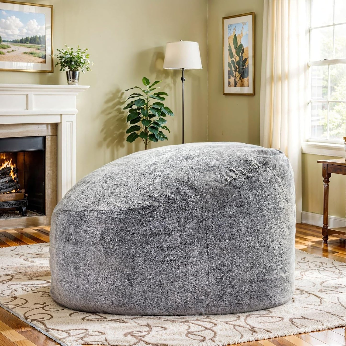 Recaceik Bean Bag Chair Large Bean Bag Chairs, with Fluffy Removable Spongefor, for Living Rooms, bedrooms, Study Rooms, and Offices