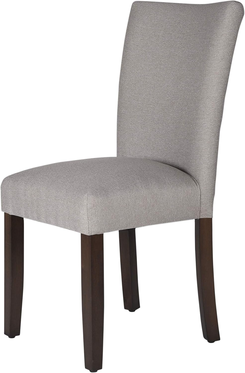 HomePop Parsons Classic Upholstered Accent Dining Chair, Single Pack, Gray