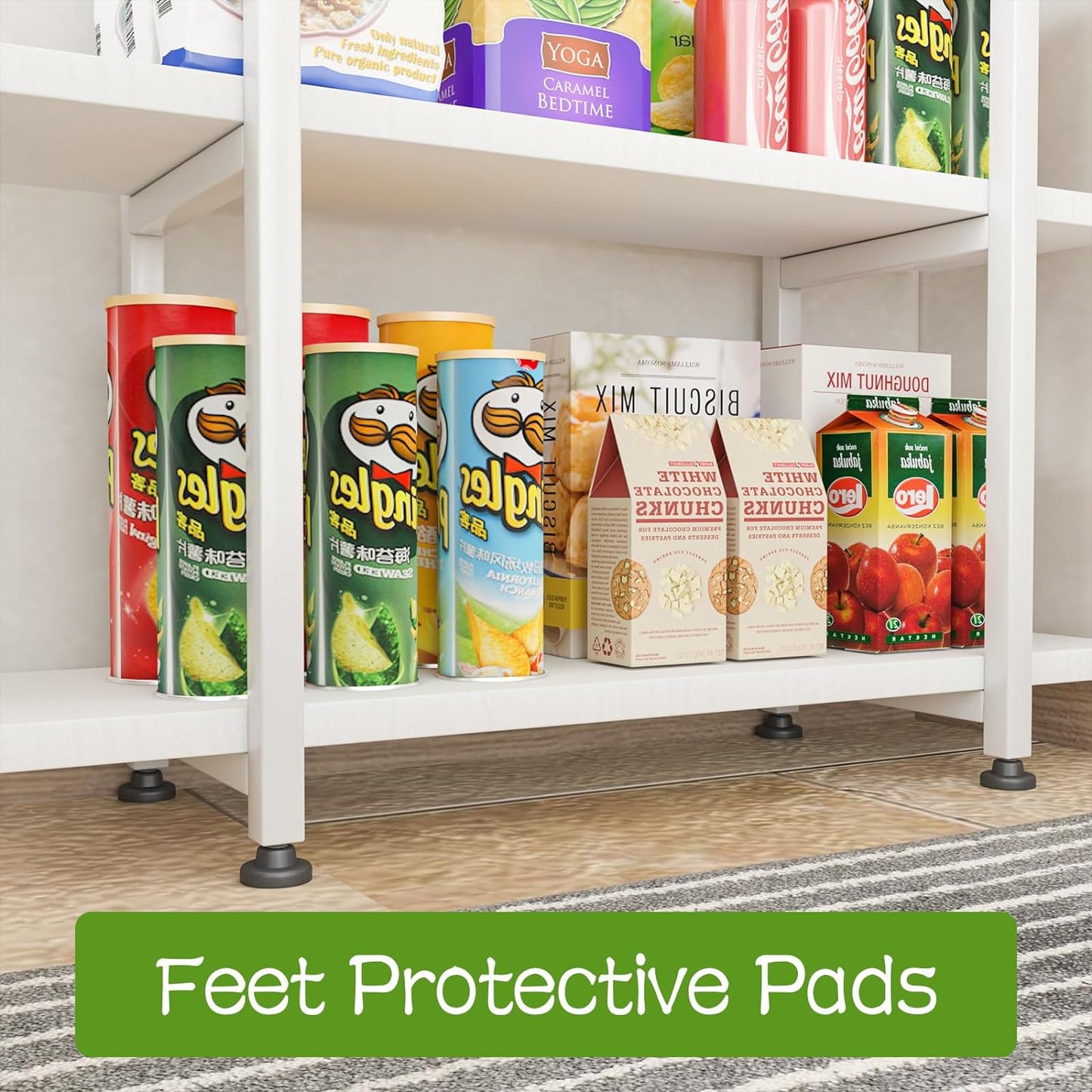 Bookshelf 5 Tiers White Wooden Storage Shelf,Modern Open Display Storage Bookcase Book Organizer,Metal Bookshelf Standing Storage Shelf Tall Shelving Units for Home Office Study