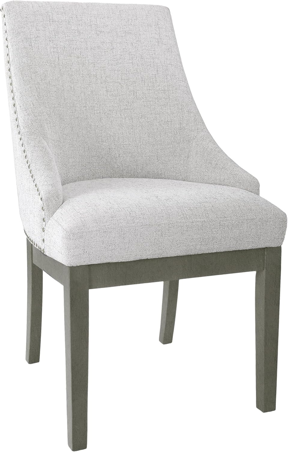 HomePop Home Decor | Upholstered Anywhere Dining Chair | Accent Chairs for Living Room & Bedroom | Decorative Home Furniture - Neutral Textured Solid (Single Pack)