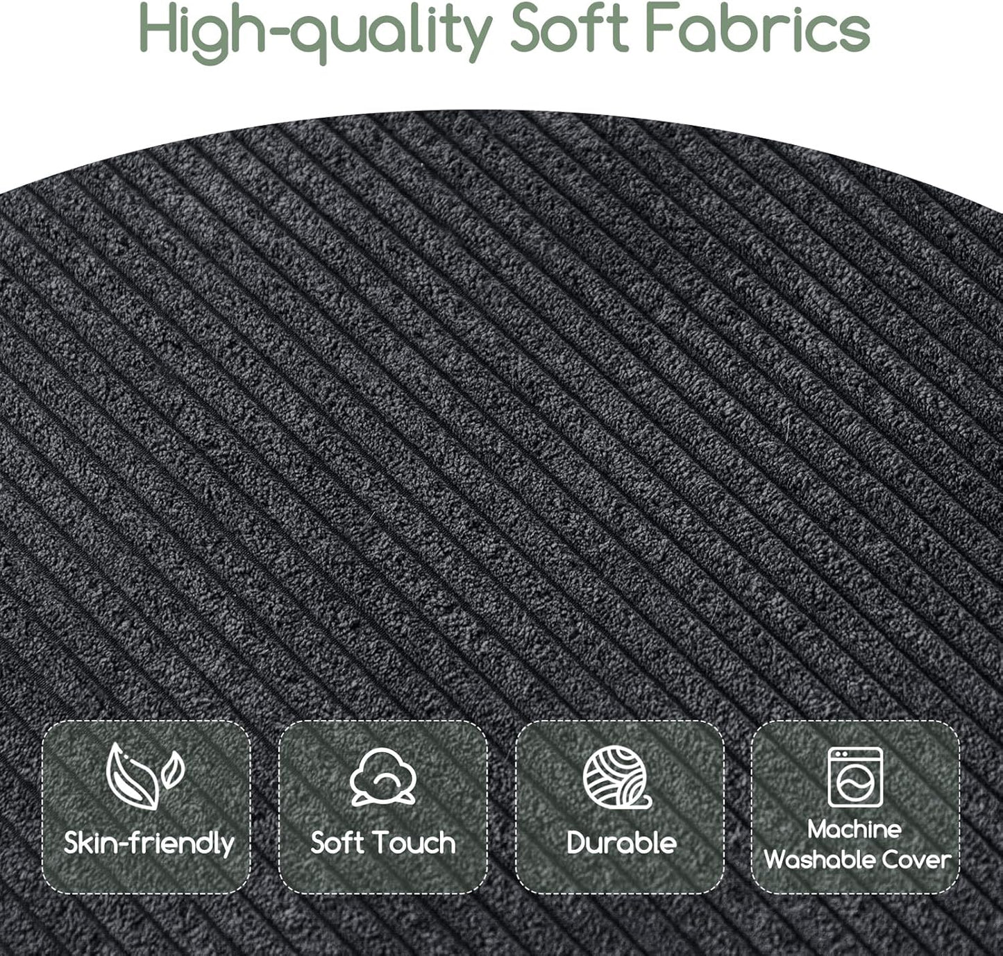 HIGOGOGO Giant Bean Bag Chair Bed for Adults,Convertible Beanbag Folds from Lazy Chair to Floor Mattress Bed,Large Floor Sofa Couch for Adult,Couples,Family,High-Density Foam Filling, Machine Washable