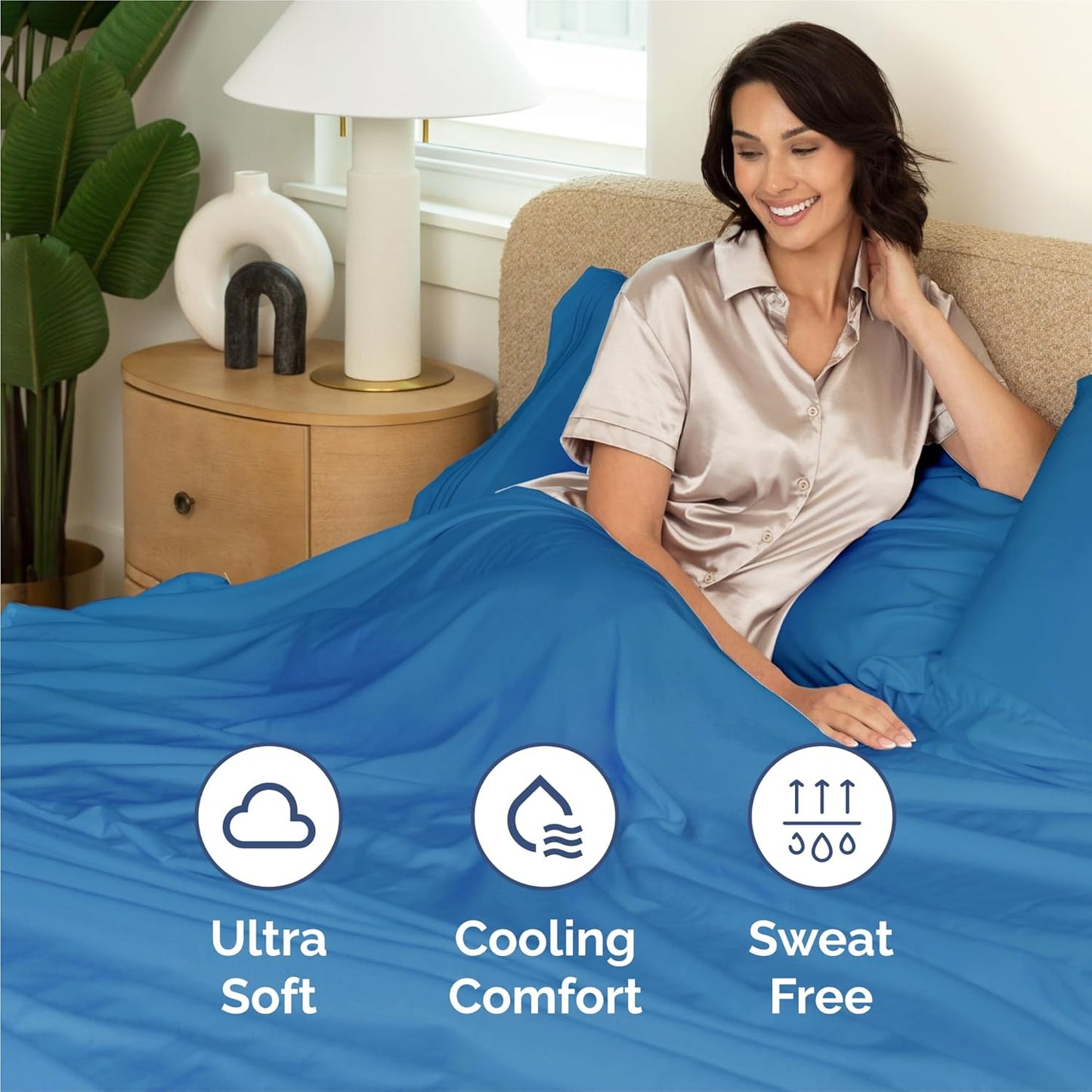 Split King Size 5 Piece Sheet Set - Comfy Breathable & Cooling Bed Sheets Set - Hotel Luxury Bedding for Women, Men, Kids, Teens, Boys & Girls - Deep Pockets and Wrinkle Free - Oeko-Tex - Royal Blue