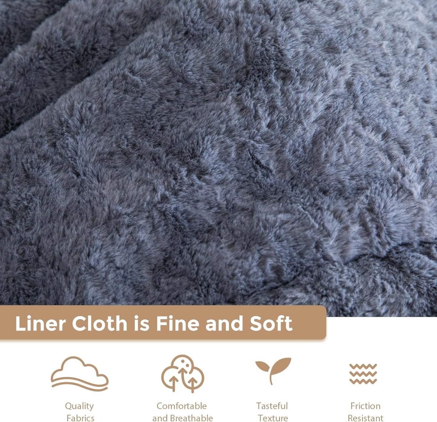 BYBYME 3 in 1 Bean Bag Chair, Convertible Chair Folds from Bean Bag to Lounger, High-Density Foam Filling, Faux Fur Big Sofa Bed, Giant Bean Bag Chair Bed for Adults