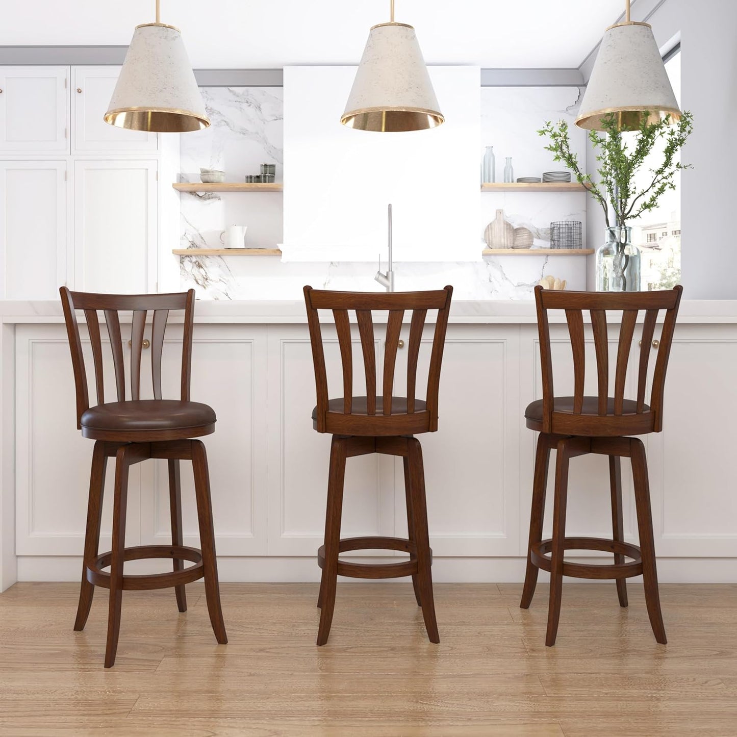 Hillsdale Savana Swivel Bar Stool, Cherry