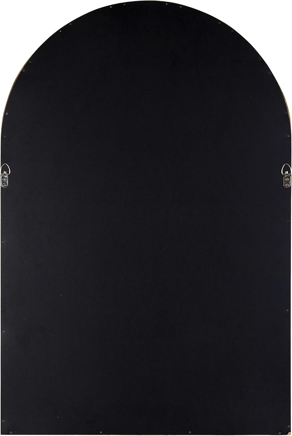 Kate and Laurel Hutton Rustic Modern Farmhouse Arch Mirror, 24" x 36", Natural Wood Finish