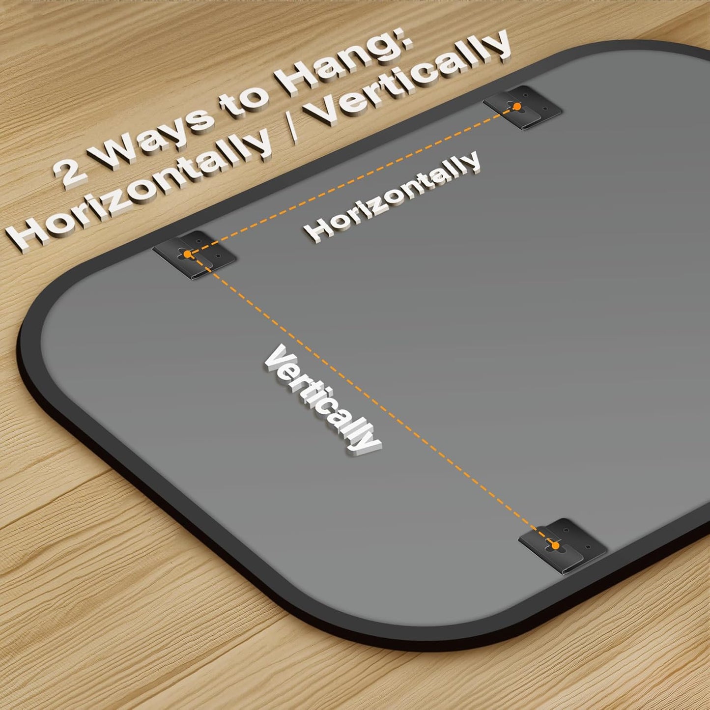 Bathroom Mirrors for Over Sink, 24x36 Black Vanity Mirror for Bathroom Sink, HD Shatterproof Squircle Wall Mirror for Bathroom Washroom Lavatory Restroom Metal Frame