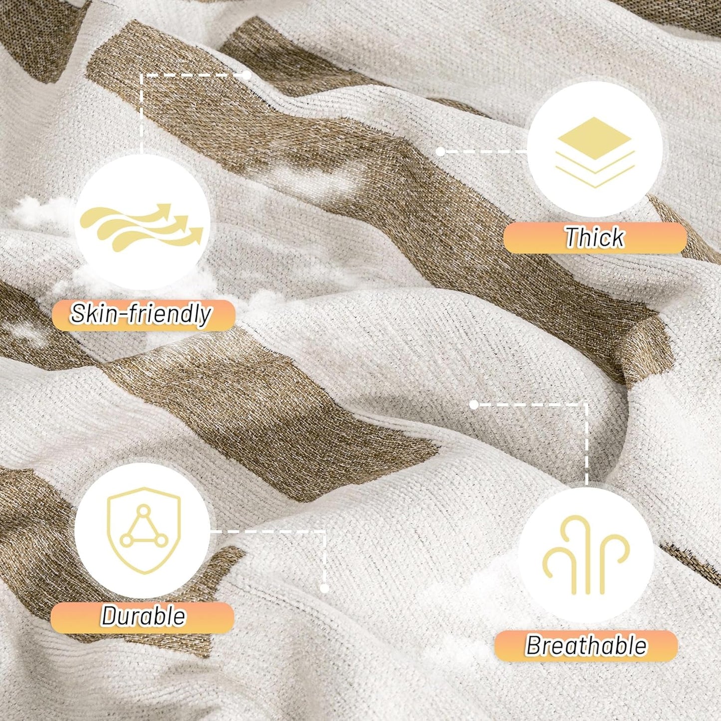 MYSKY HOME Sofa Covers for Sectional Sofa, Couch Cover for Dogs, Couch Covers with Tassel Loveseat Covers Futon Cover L Shaped Cover Washable Chenille Couch Protector, 71" x 102", Khaki Piano Key