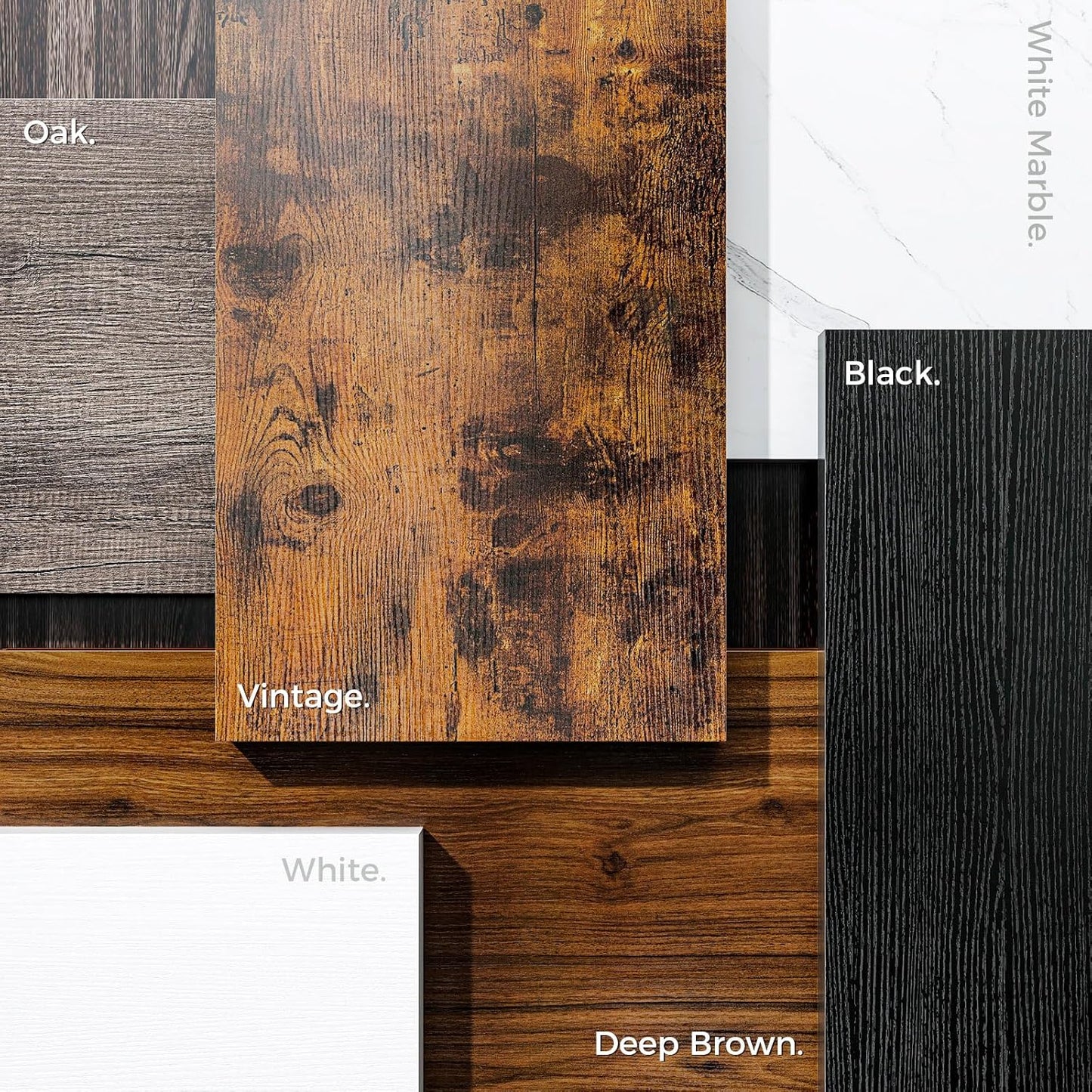 Coleshome 63 Inches Computer Desk, Modern Desk for Home Office, Vintage