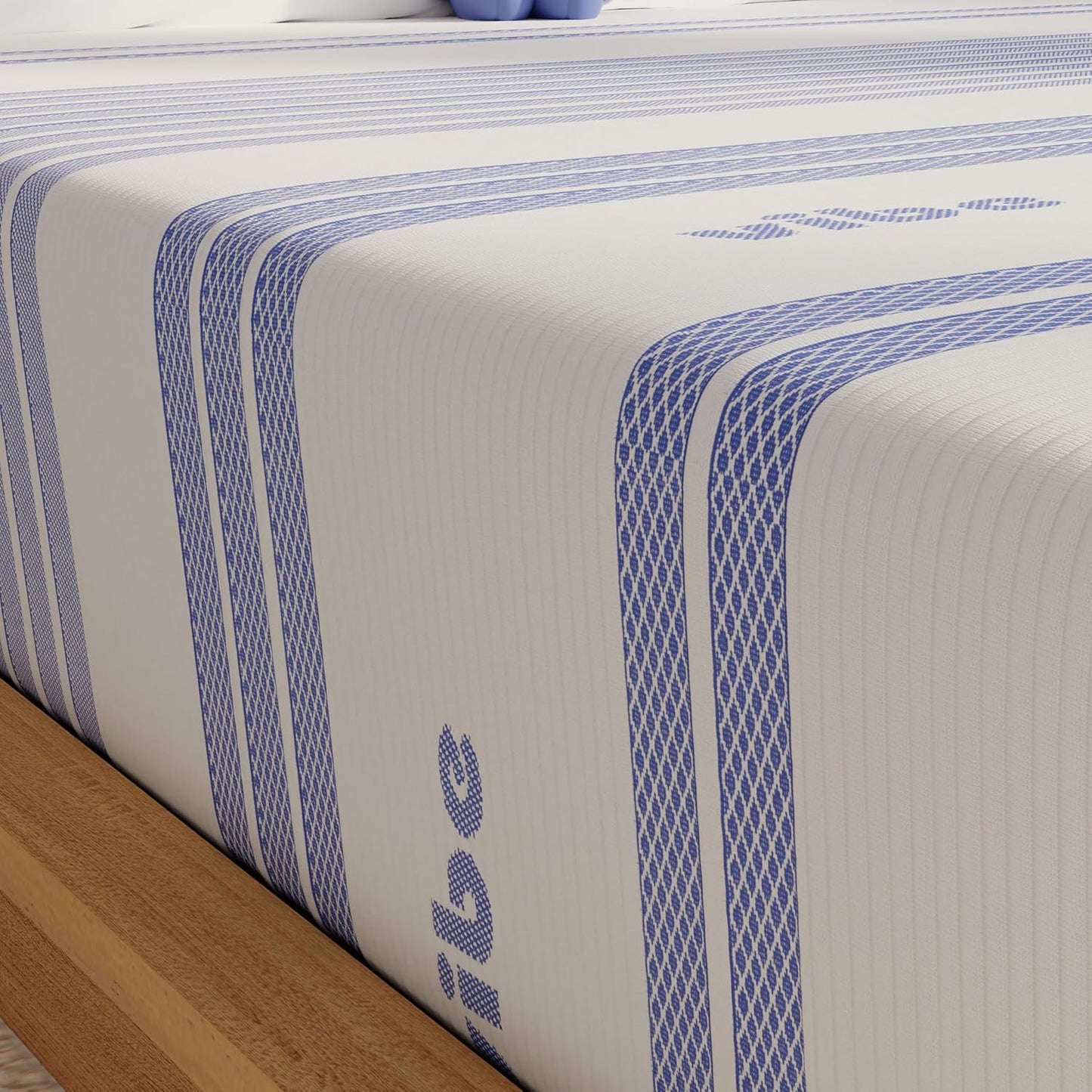 Vibe Gel Memory Foam Mattress, Fiberglass Free 8-Inch CertiPUR-US Certified Bed-in-a-Box, Queen, White