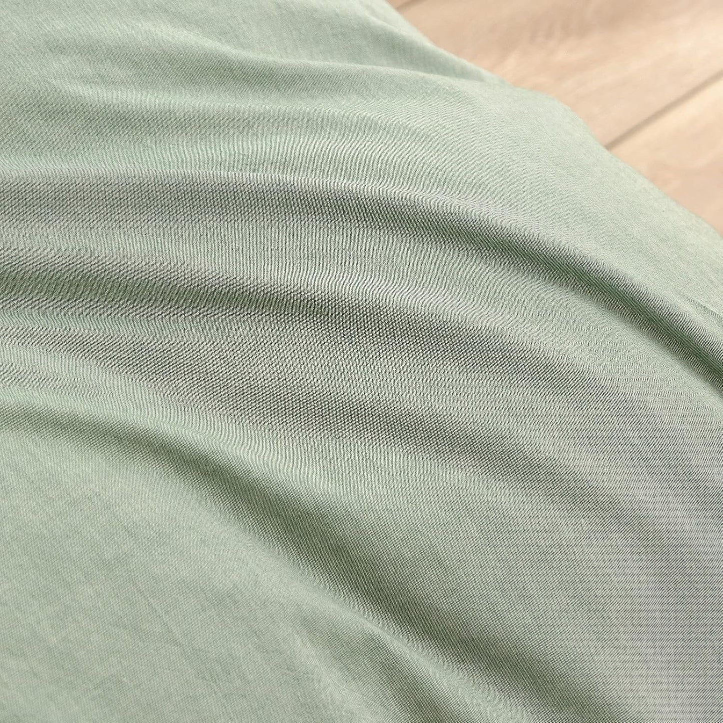 BESTOUCH Duvet Cover Set 100% Washed Cotton Linen Feel Super Soft Comfortable Chic Lightweight 2 PCs Home Bedding Set Solid Green Twin/Twin XL