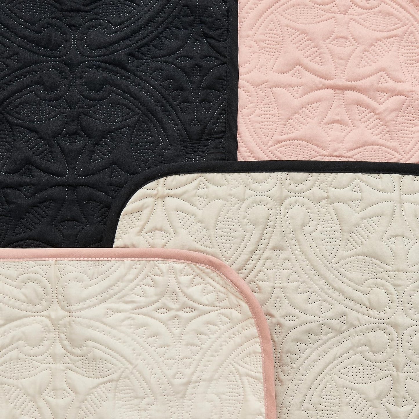 Great Bay Home Reversible Loveseat Cover - Washable Slipcover Furniture Protector with Elastic Straps - Couch Cover for Dogs, Kids, and Pets - Quilted & Stitched Detail (Loveseat, Dusty Rose/Taupe)