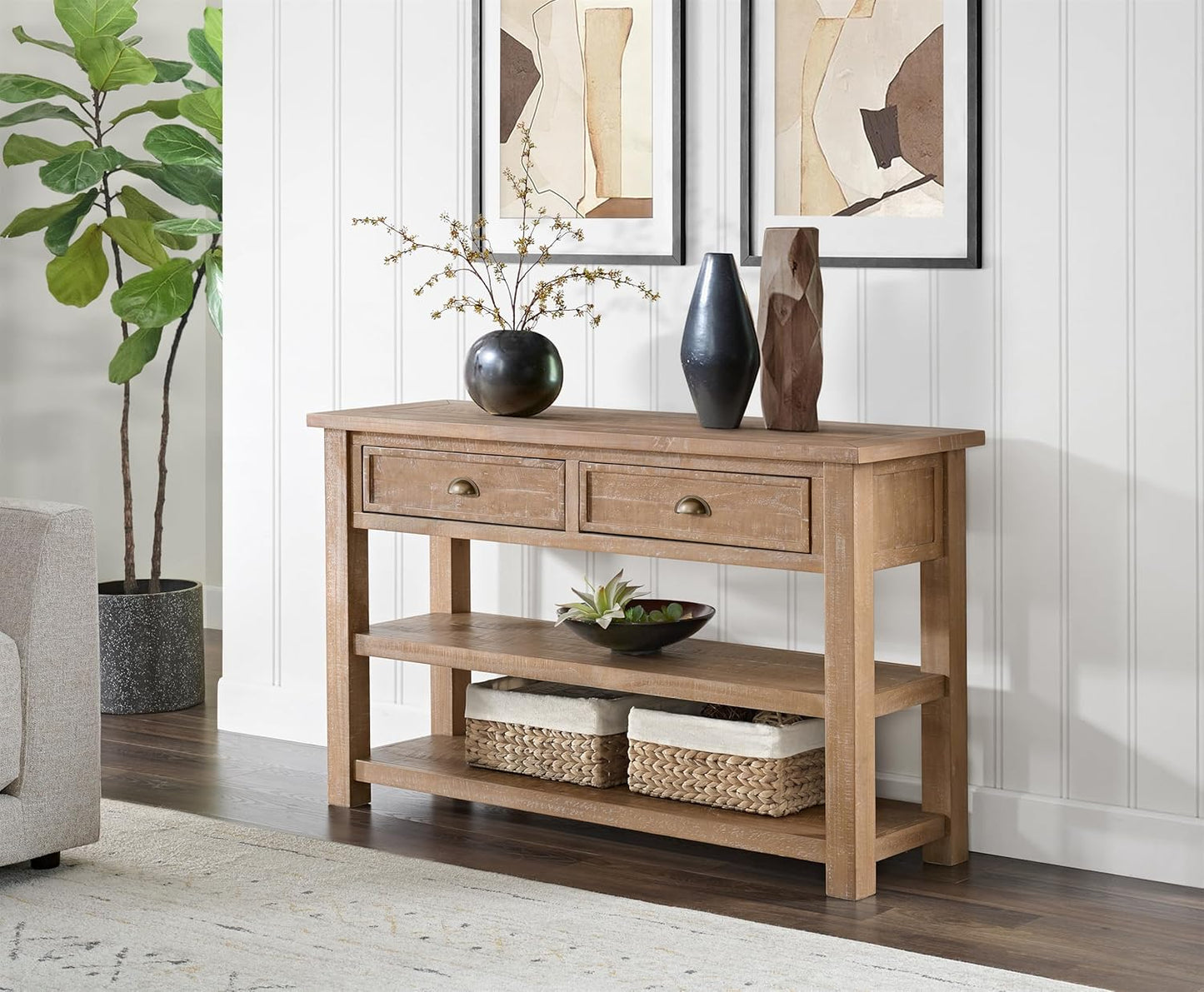 Martin Svensson Home Monterey Sofa Console Table, Driftwood