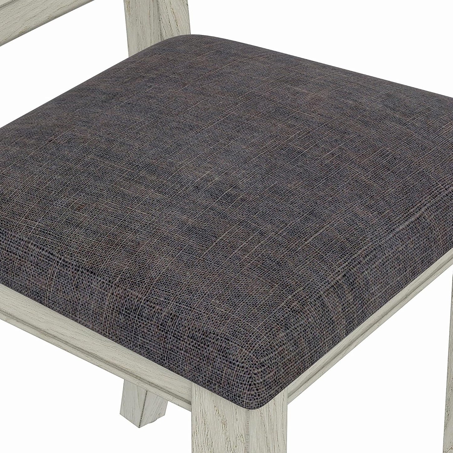 Solid Wood Dining Table, Part of Dining Table Set- Mix and Match Table, Chair, and Bench Sold Separately for Dining Room, Kitchen, Grey