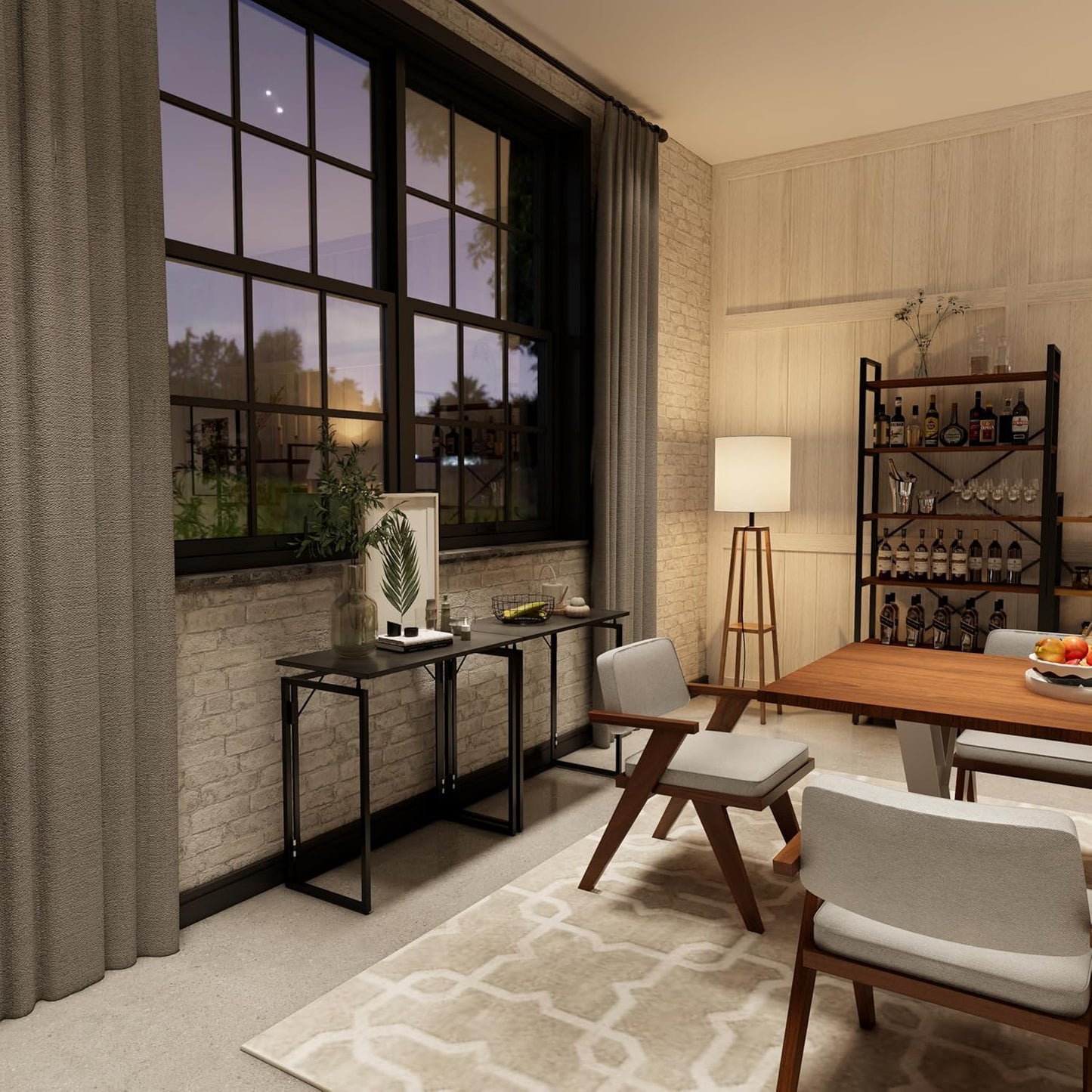 Folding Desk 30 Inch - Small Foldable Desk for Small Space Minimalist, Space Saving Collapsible Compact Desk Portable Table for Craft, Writing, Study and Work (No Assembly Required)