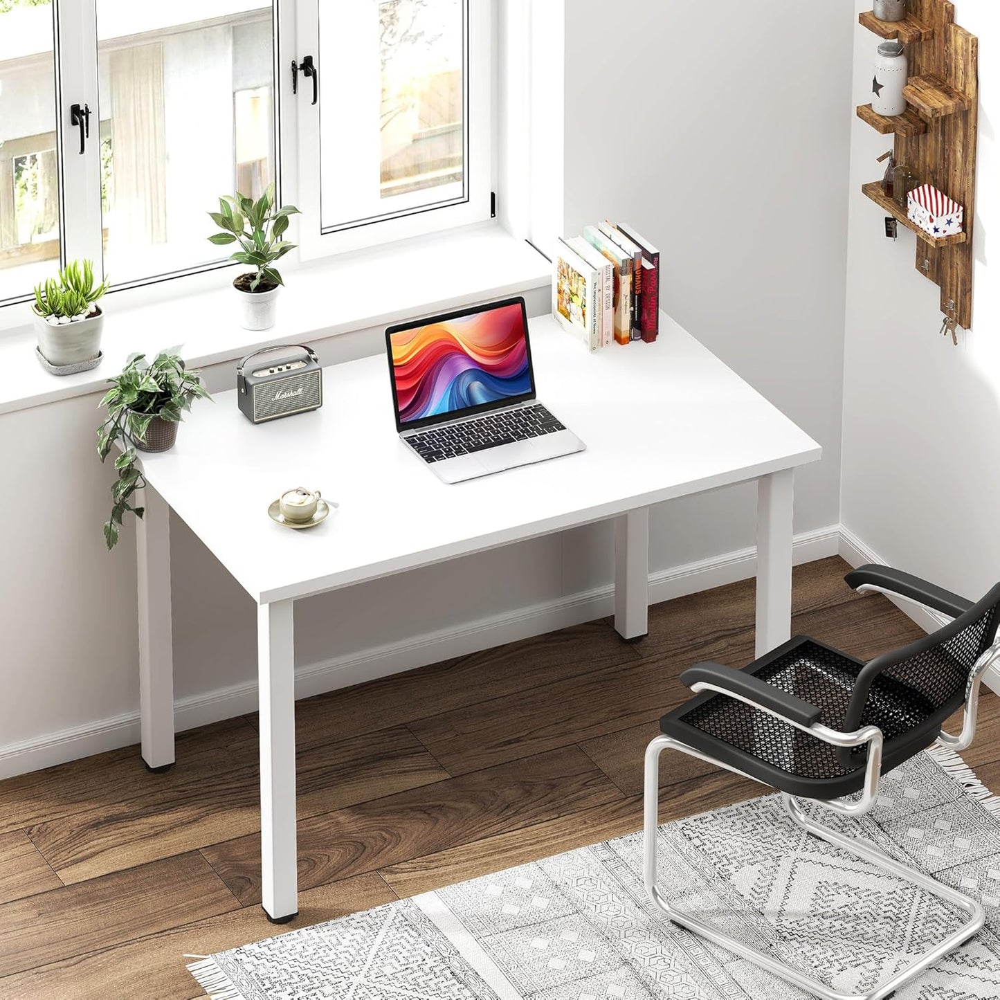 Need Computer Desk - 31.5 Inch Office Writing Work Study Kids Student Teacher Home Bedroom Table for Small Space, White